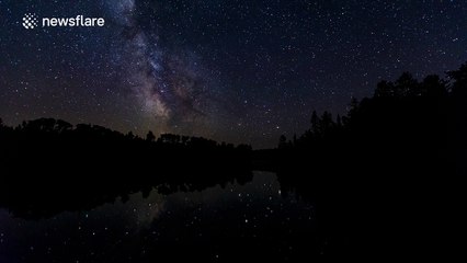 Amazing timelapse footage of the Milky Way