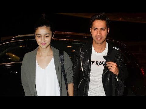 Alia Bhatt & Varun Dhawan Spotted At The Airport