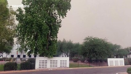 Powerful dust storm hits Scottsdale, Arizona