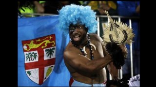 With PM in the crowd, Fiji win first ever gold medal after thrashing Britain