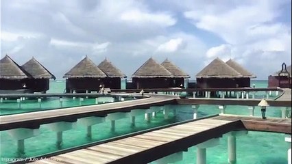 Russian model Julia Adasheva show of luxury life in Maldives