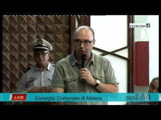 Consiglio Comunale 05 agosto 2016 punto 3 bus navetta matera aeroporto bari