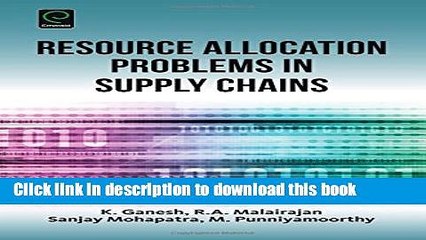 [Download] Resource Allocation Problems in Supply Chains Kindle Collection
