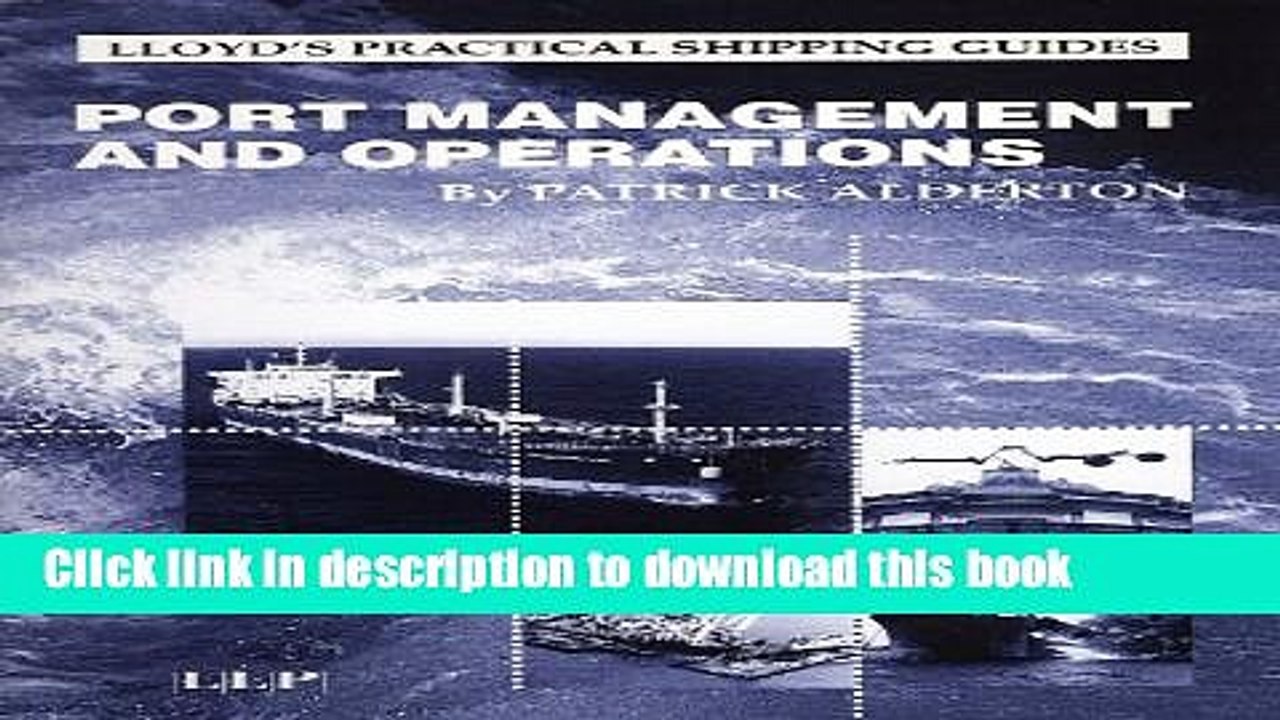 [Download] Port Management and Operations Kindle Free