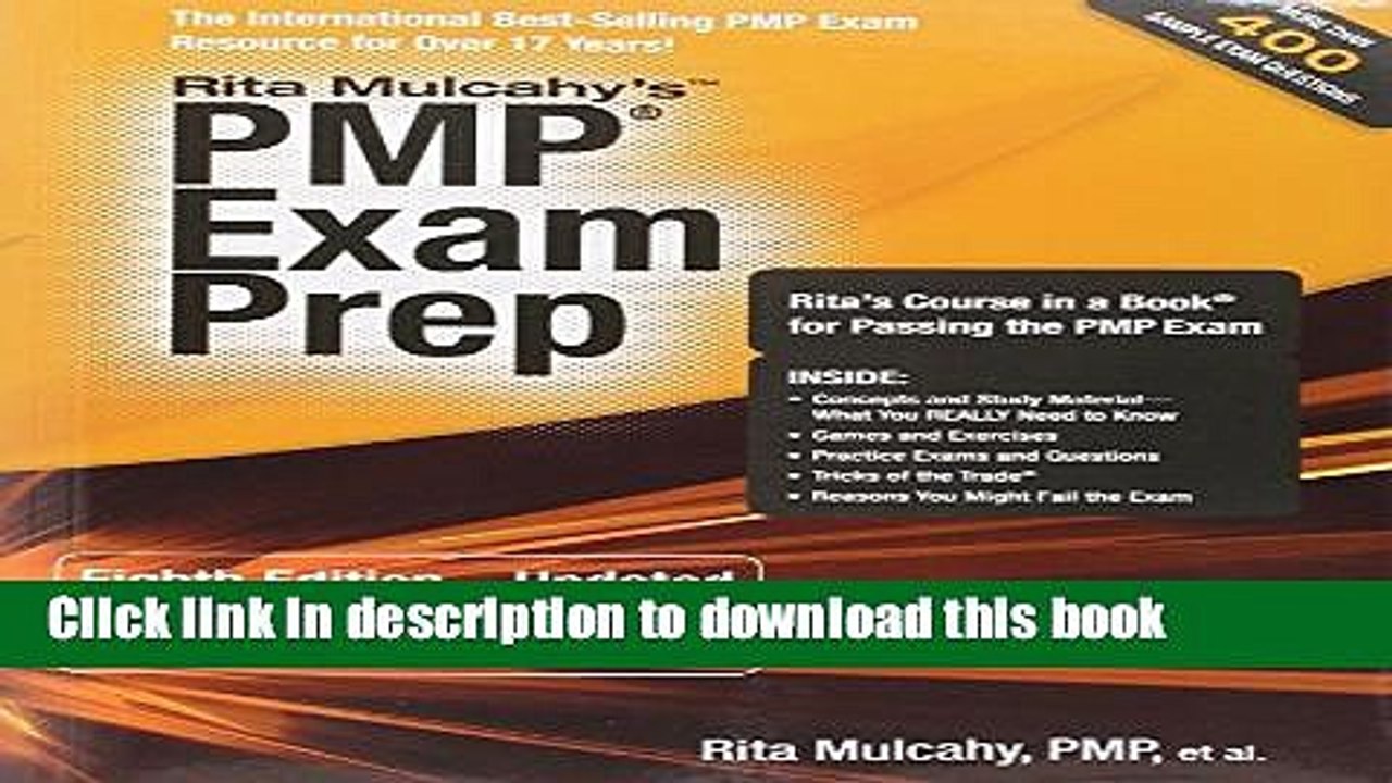 [Download] PMP Exam Prep, Eighth Edition - Updated: Rita s Course in a Book for Passing the PMP