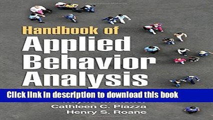 [PDF] Handbook of Applied Behavior Analysis Free Online