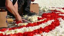 Le tapis de fleurs fête l'amitié belgo-japonaise