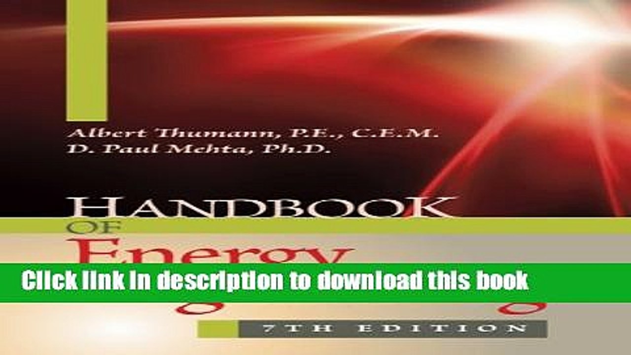 [Download] Handbook of Energy Engineering, Seventh Edition Hardcover Free