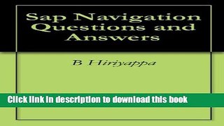 [Popular] Sap Navigation Questions and Answers Paperback Online