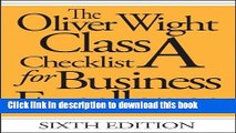 [Download] The Oliver Wight Class A Checklist for Business Excellence Kindle Free