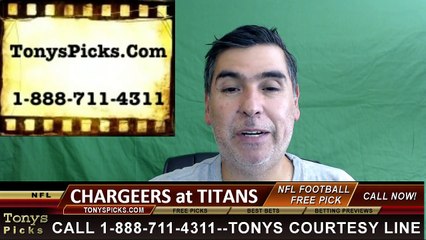 Tennessee Titans vs. San Diego Chargers Free Pick Prediction NFL Pro Football Odds Preview 8-13-2016