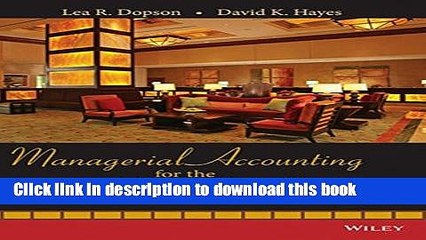[Download] Managerial Accounting for the Hospitality Industry Paperback Collection