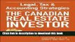 [Popular] Legal, Tax and Accounting Strategies for the Canadian Real Estate Investor Kindle Online
