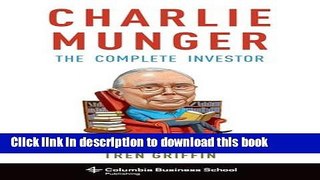 [Popular] Charlie Munger: The Complete Investor Hardcover Free