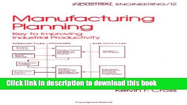 [Download] Manufacturing Planning: Key to Improving Industrial Productivity (Industrial