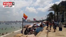 ​بالصور .. إقبال كبير على الشواطئ المجانية بالإسكندرية
