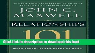 [Popular] Relationships 101 Hardcover Free