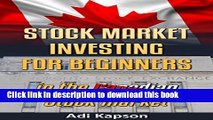 [Popular] Stock Market Investing for Beginners in Canadian Stock market Paperback Online