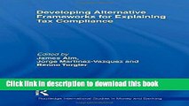 Books Developing Alternative Frameworks for Explaining Tax Compliance Free Online