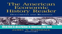 Books The American Economic History Reader: Documents and Readings Free Online