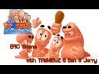 Worms Revolution - Epic Scene w/ Jerry & DevilMeteor & TiRaMiSuZ & Ben