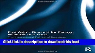 Ebook East Asia s Demand for Energy, Minerals and Food: The International Politics of Resources