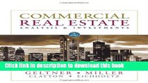 [Popular] Commercial Real Estate Analysis and Investments (with CD-ROM) Paperback Online