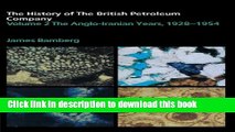 Books The History of the British Petroleum Company Free Online