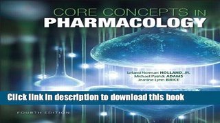 [PDF] Core Concepts in Pharmacology (4th Edition) Free Online