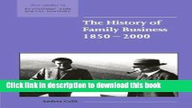 Ebook The History of Family Business, 1850-2000 Free Online