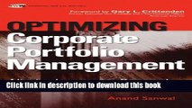 Books Optimizing Corporate Portfolio Management: Aligning Investment Proposals with Organizational