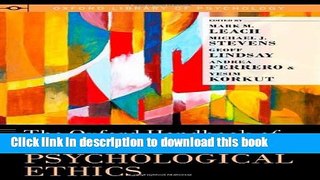 Ebook The Oxford Handbook of International Psychological Ethics Full Online