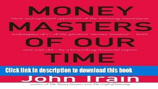 [Popular] Money Masters of Our Time Kindle Free