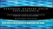 [Popular] Hedge Fund Due Diligence: Professional Tools to Investigate Hedge Fund Managers Kindle