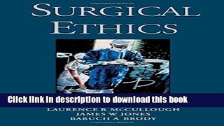 Ebook Surgical Ethics Full Online