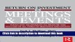 Ebook Return on Investment in Meetings   Events Full Online