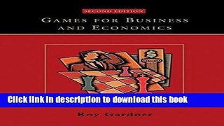 Ebook Games for Business and Economics Full Online