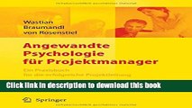 Ebook Angewandte Psychologie fÃ¼r Projektmanager. Ein Praxisbuch fÃ¼r das erfolgreiche