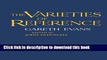 [Popular] The Varieties of Reference Paperback Free