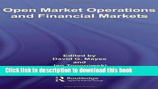 Ebook Open Market Operations and Financial Markets Free Online