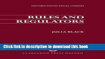Ebook Rules and Regulators Full Online