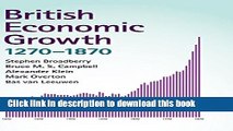 Books British Economic Growth, 1270-1870 Full Online