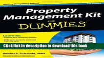 [Popular] Property Management Kit For Dummies Paperback Collection