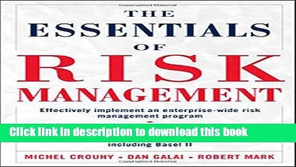 [Download] The Essentials of Risk Management: The Definitive Guide for the Non-risk Professional