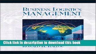 [Popular] Business Logistics Management (5th Edition) Paperback Online