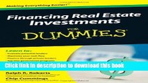 [Popular] Financing Real Estate Investments For Dummies Hardcover Collection