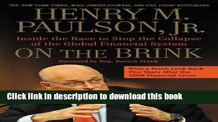 Ebook On the Brink: Inside the Race to Stop the Collapse of the Global Financial System -- With