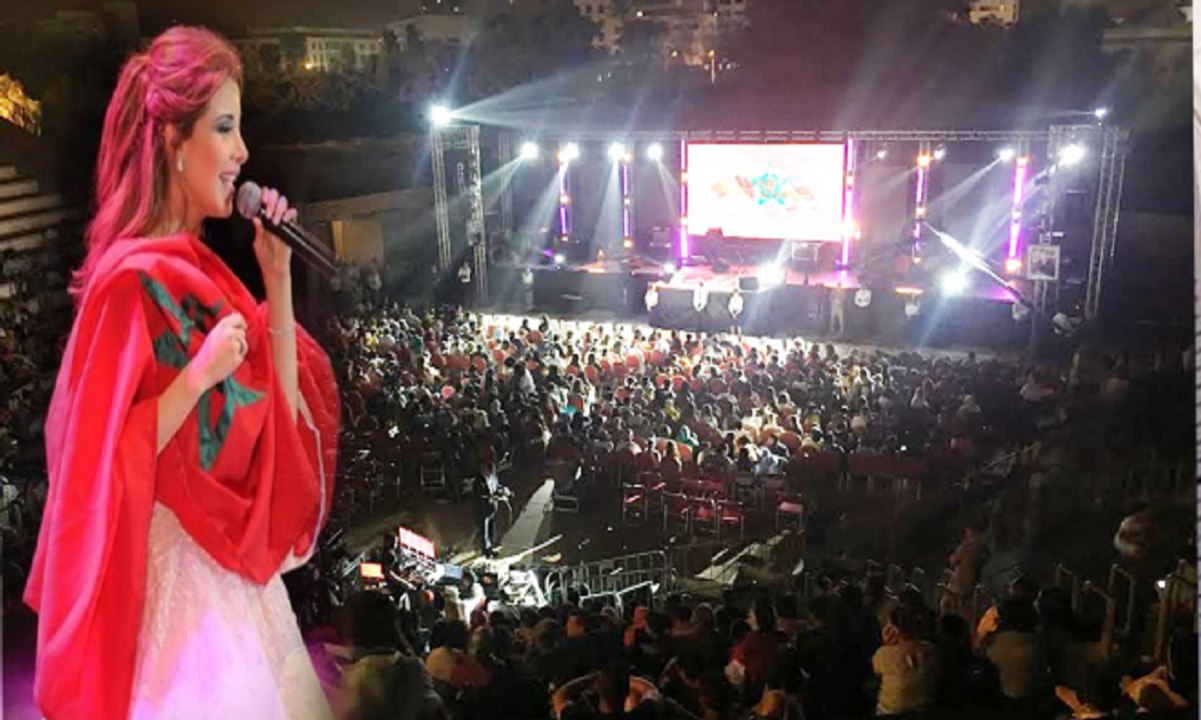 نانسي عجرم تتحف جمهور"مهرجان الفكاهة والضحك" في أول سهرة لها بأكادير