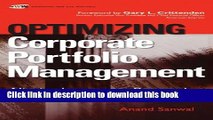 Books Optimizing Corporate Portfolio Management: Aligning Investment Proposals with Organizational