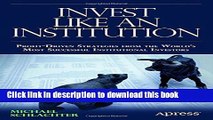 Ebook Invest Like an Institution: Professional Strategies for Funding a Successful Retirement Free